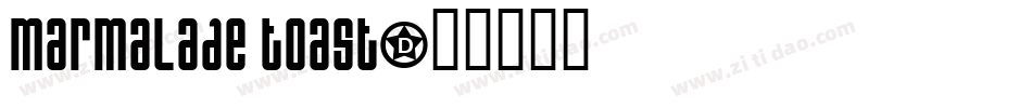 Marmalade Toast字体转换